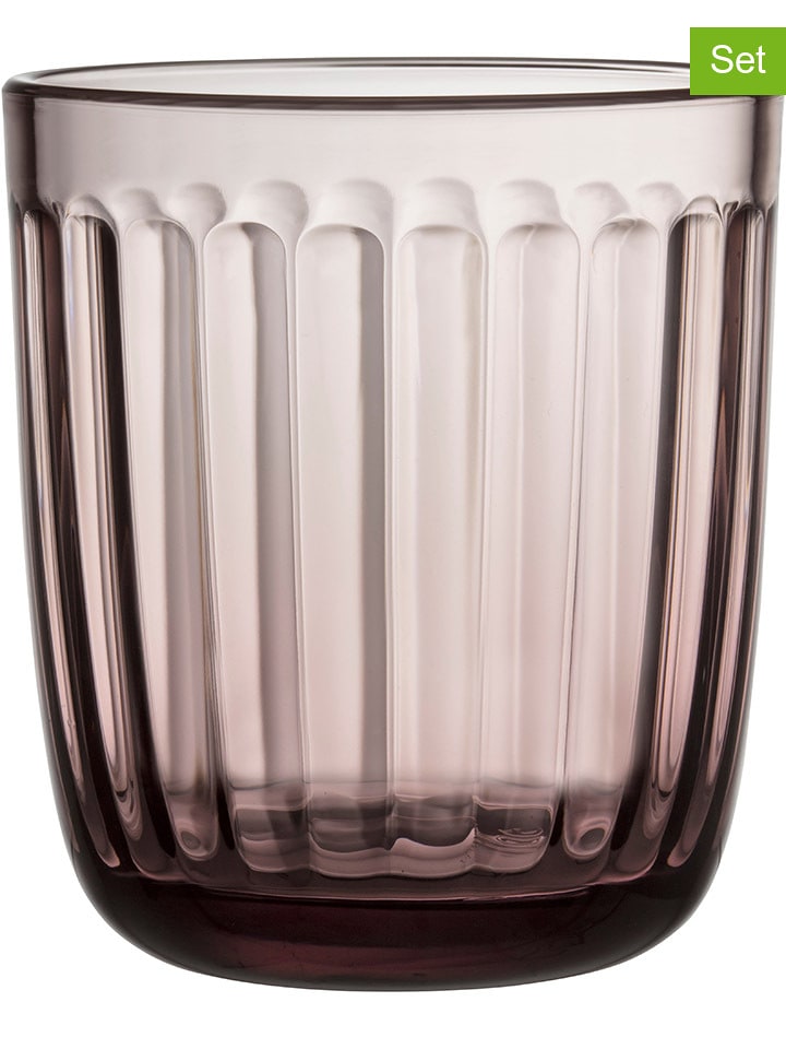 iittala Szklanki (2 szt.) w kolorze jasnoróżowym - 260 ml rozmiar: onesize
