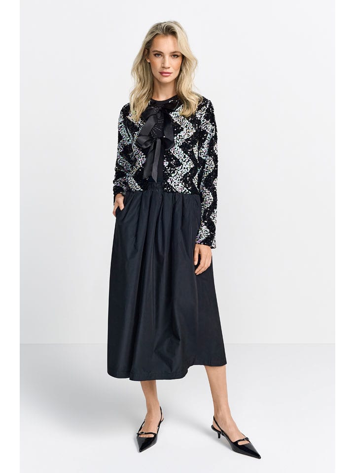 Rich & Royal Blezer w kolorze biało-czarnym rozmiar: XS