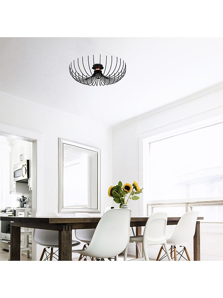 Opviq Lampa sufitowa w kolorze czarnym - wys. 16 x Ø 56 cm rozmiar: onesize