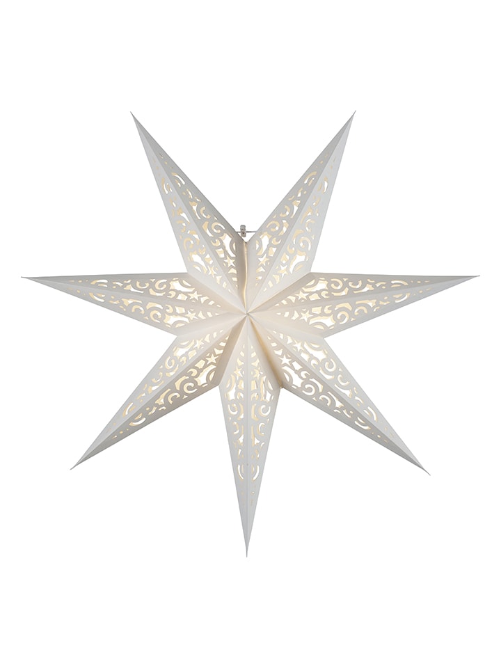 STAR Trading Gwiazda papierowa "Lace" w kolorze białym - Ø 45 cm rozmiar: onesize