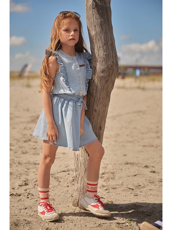 No-No Sukienka dżinsowa "Masa w kolorze błękitnym rozmiar: 134/140