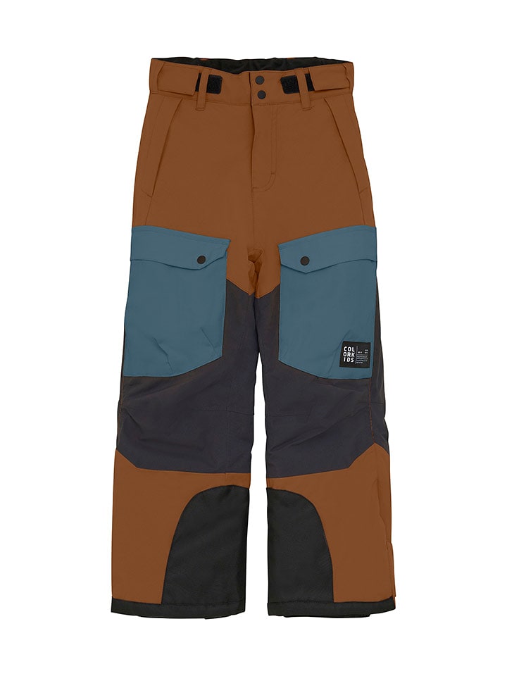 Color Kids Spodnie narciarskie w kolorze jasnobrązowym rozmiar: 122