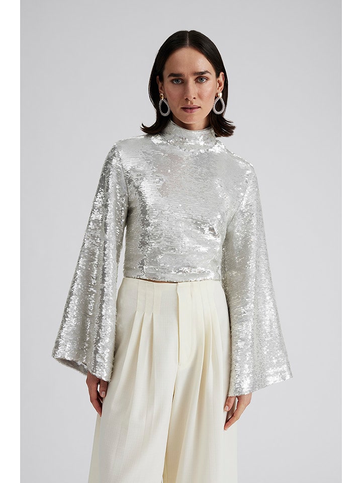 By Malina Bluzka "Aella" w kolorze srebrnym rozmiar: XXL