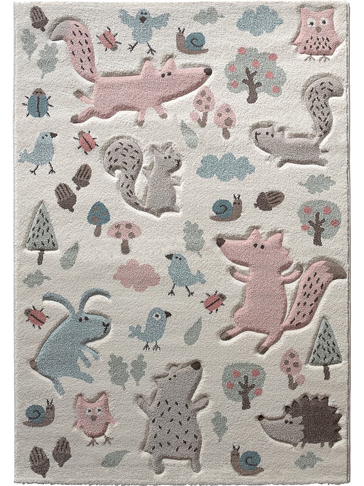Sigikid Dywan "Forest" w kolorze szarym ze wzorem rozmiar: 120x170 cm