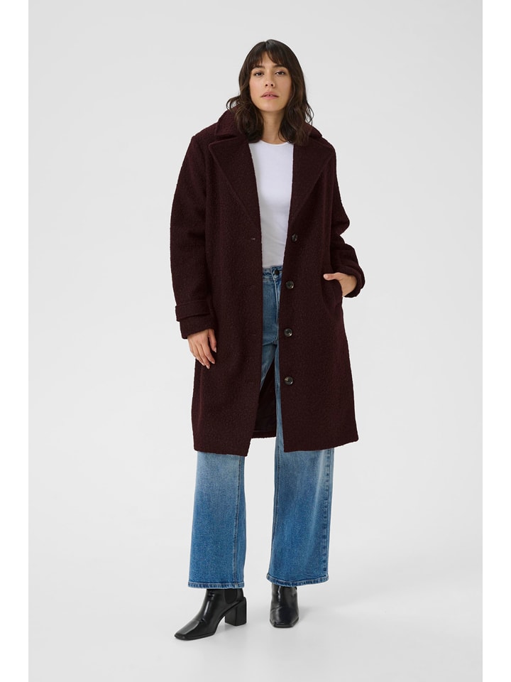 Kaffe Płaszcz zimowy w kolorze brązowym rozmiar: 42