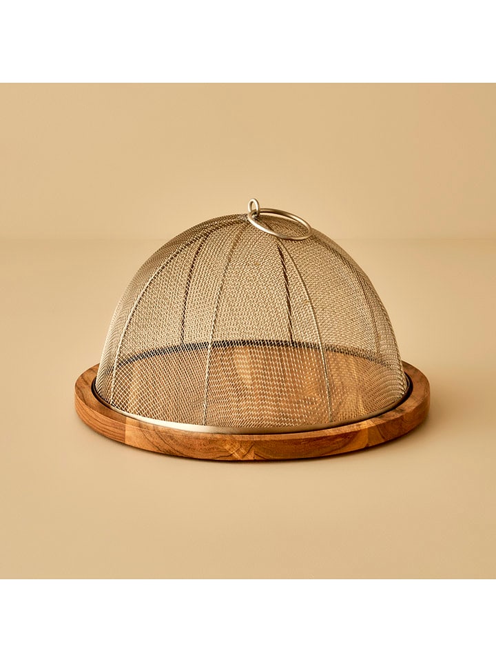 BELLA MAISON Taca "Spark" w kolorze jasnobrązowym do serwowania - wys. 17 x Ø 30,5 cm rozmiar: onesize