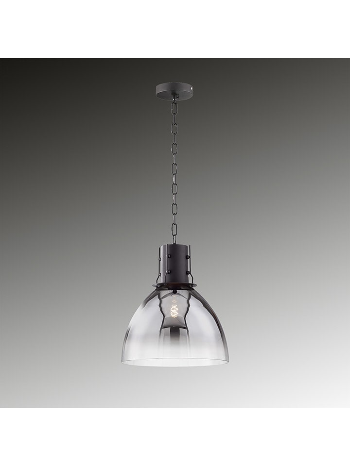 FISCHER & HONSEL Lampa wisząca "Londo" w kolorze szarym - Ø 30 cm rozmiar: onesize