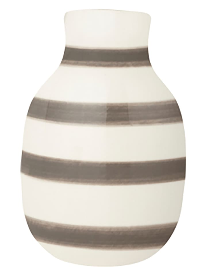 Kähler Wazon "Omaggio" w kolorze szaro-białym - wys. 12,5 cm rozmiar: onesize