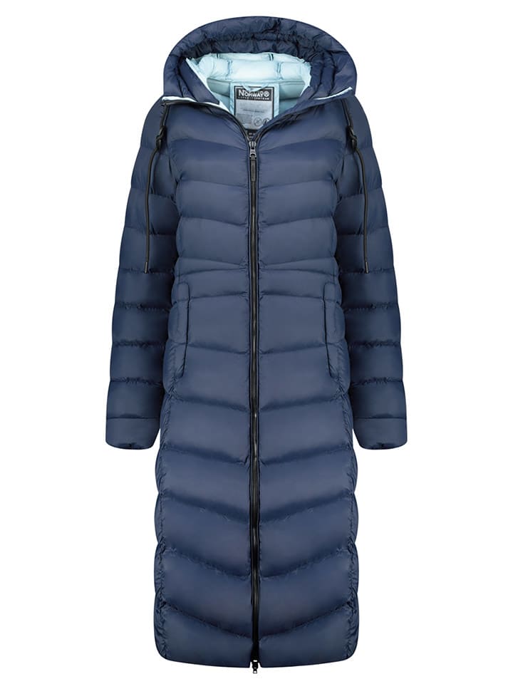 Geographical Norway Płaszcz pikowany "Berangere" w kolorze granatowym rozmiar: S