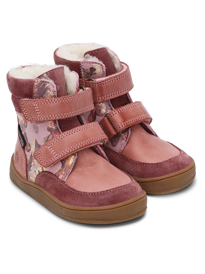 Bundgaard Skórzane botki "Basil Strap Mini II TEX" w kolorze jasnoróżowym rozmiar: 20