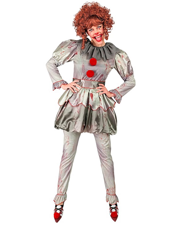 Widmann Kostium "Killer clown" w kolorze szarym rozmiar: M