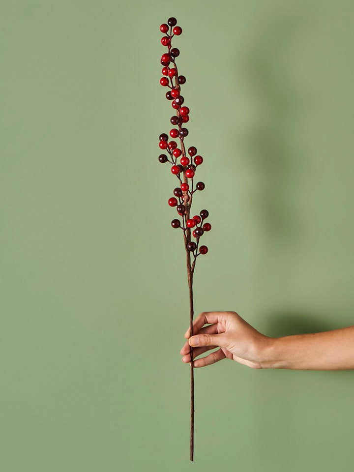 BELLA MAISON Sztuczna roślina "Christmas Dal" w kolorze czerwonym - wys. 75 cm rozmiar: onesize