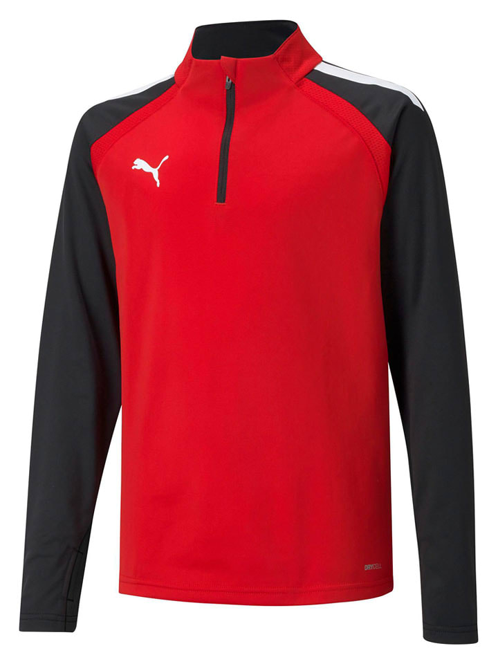 Puma Koszulka sportowa w kolorze czerwono-czarnym rozmiar: 152