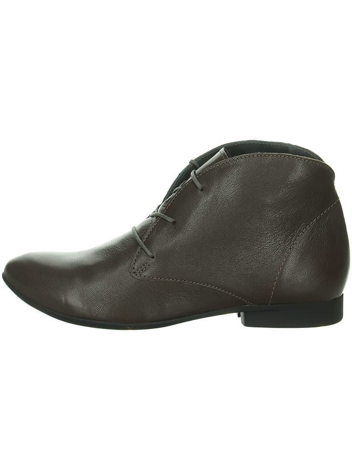 Think! Skórzane trzewiki w kolorze brązowym rozmiar: 42,5