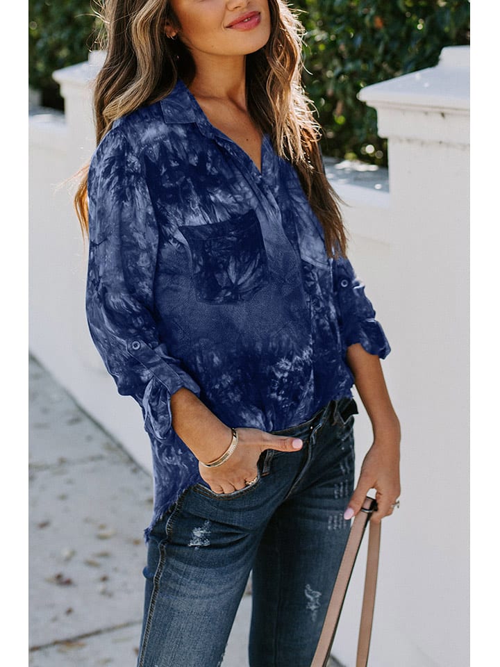 Milan Kiss Koszula w kolorze granatowym rozmiar: S