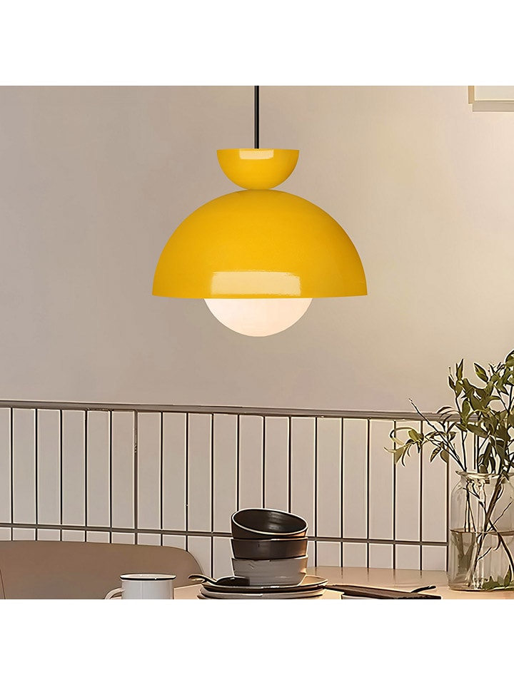 ABERTO DESIGN Lampa wisząca w kolorze żółtym - wys. 15 x Ø 25 cm rozmiar: onesize
