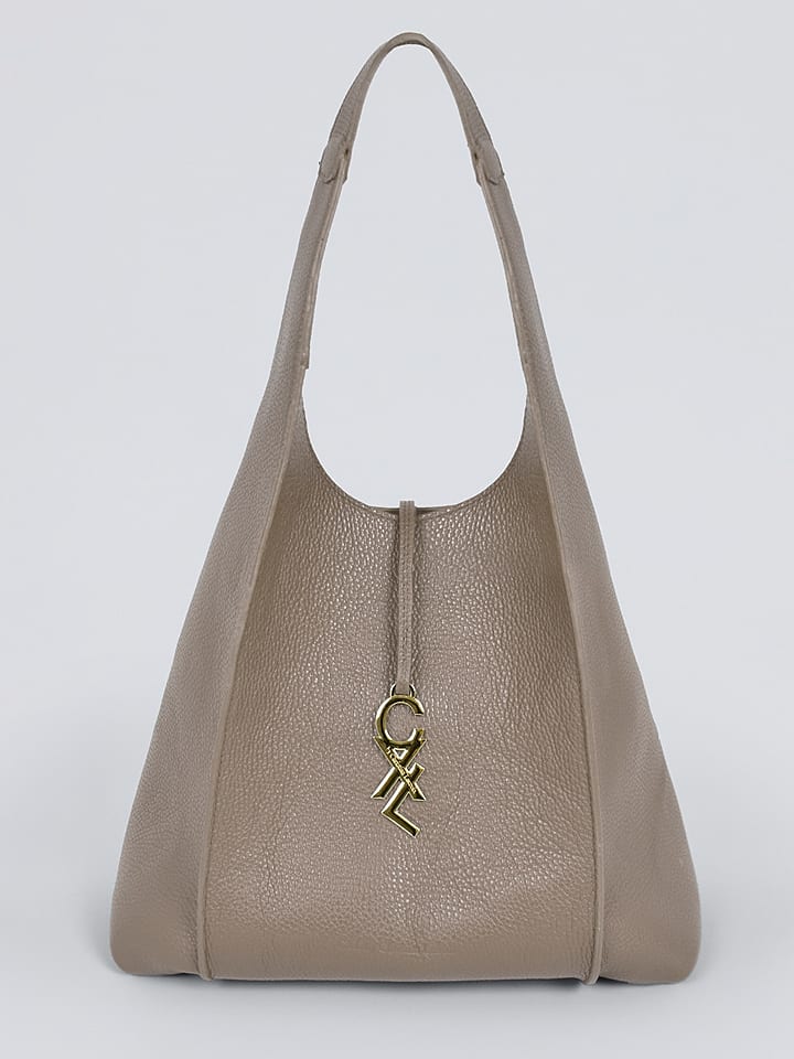 CXL by Christian Lacroix Skórzana torebka "Faidherbe" w kolorze beżowym - 34 x 52 x 24 cm rozmiar: onesize