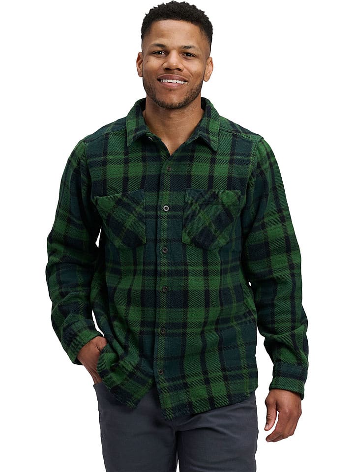 Black Diamond Koszula flanelowa "Projekt" w kolorze zielonym rozmiar: L