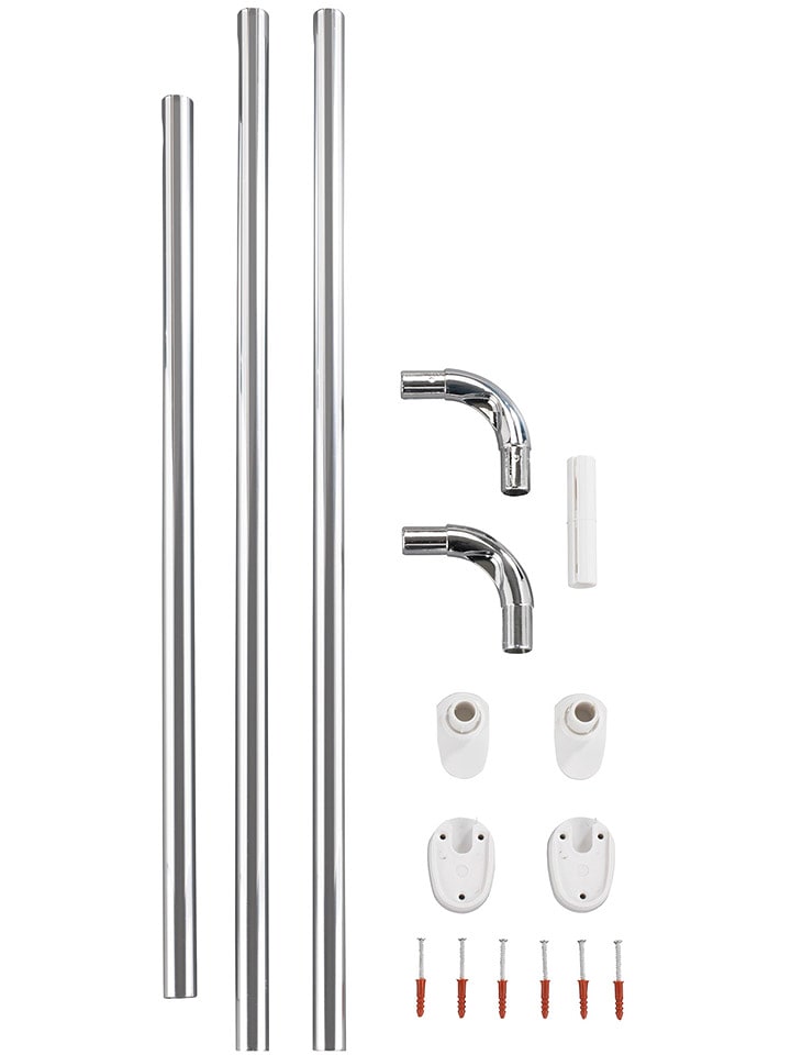 Wenko Drążek prysznicowy w kolorze srebrnym rozmiar: onesize