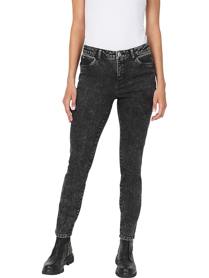 Heine Dżinsy push-up - Slim fit - w kolorze antracytowym rozmiar: 46