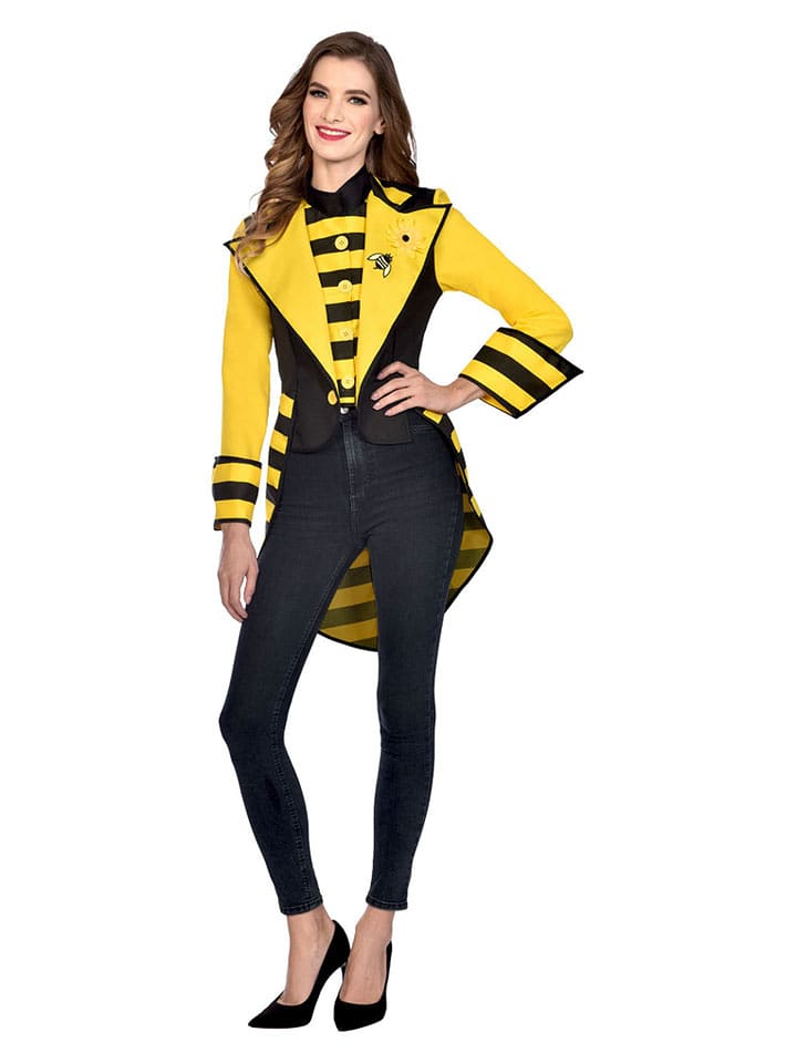 amscan Płaszcz kostiumowy "Bee" w kolorze żółto-czarnym rozmiar: L