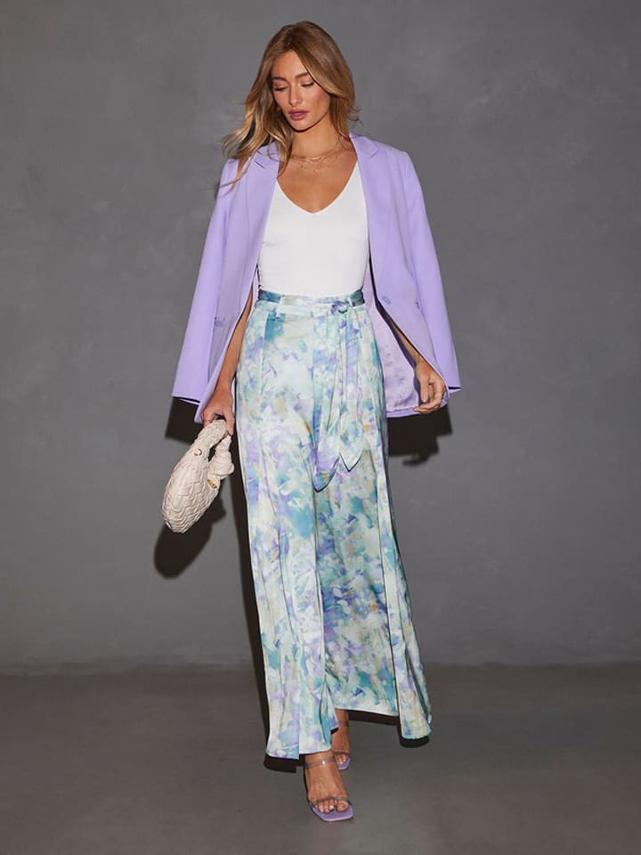 LA Angels Spodnie w kolorze lawendowo-błękitnym rozmiar: S