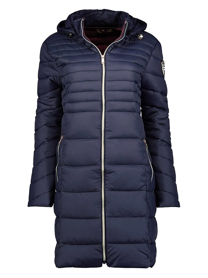 Geographical Norway Płaszcz pikowany w kolorze granatowym rozmiar: L