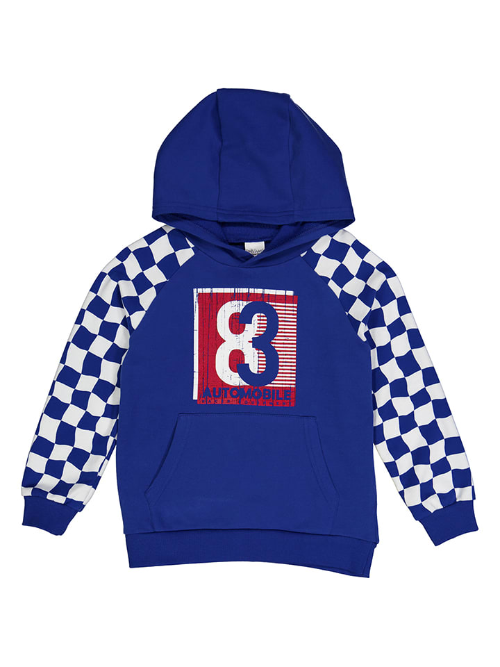 Fred´s World by GREEN COTTON Bluza "Racing" w kolorze niebiesko-białym rozmiar: 104