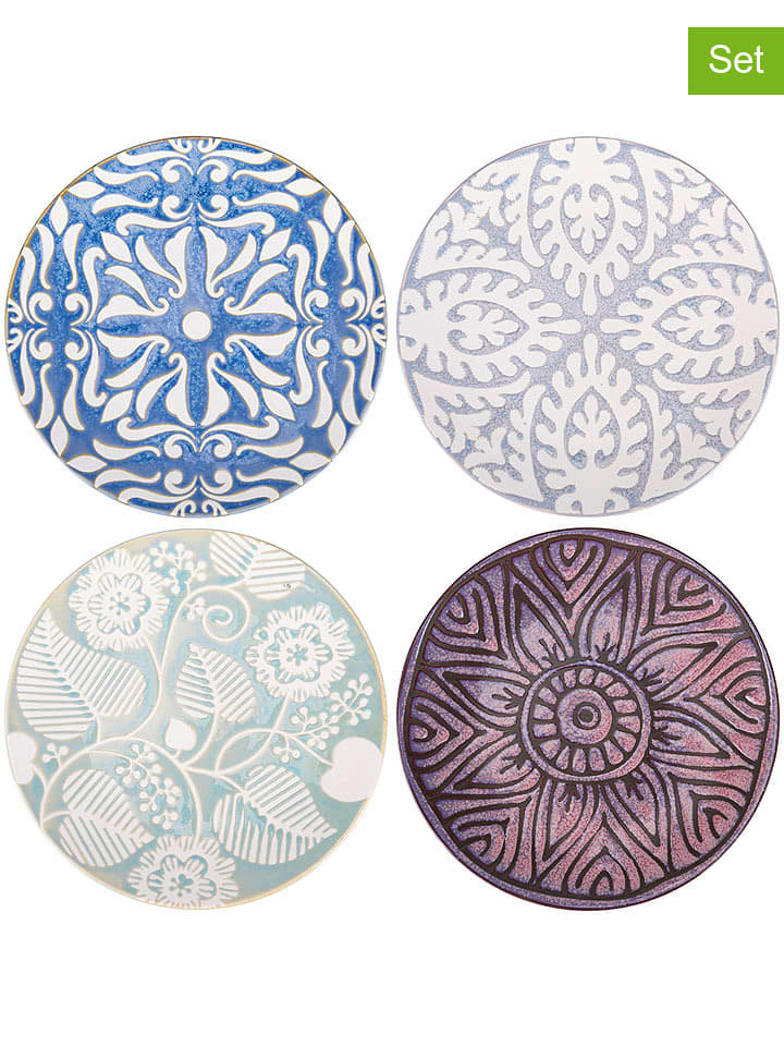 Villa d´Este Talerze śniadaniowe (4 szt.) w różnych kolorach - Ø 22 cm rozmiar: onesize