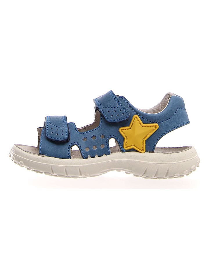 Naturino Skórzane sandały "Dock" w kolorze niebieskim rozmiar: 33