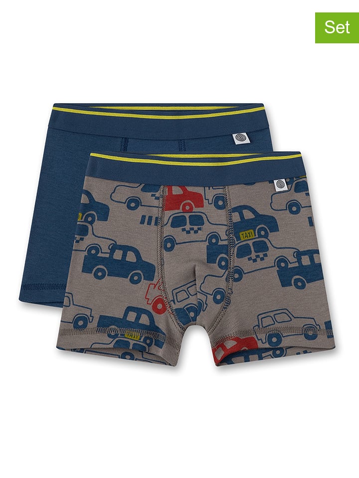 Sanetta Bokserki (2 pary) w kolorze granatowym i szarym rozmiar: 116