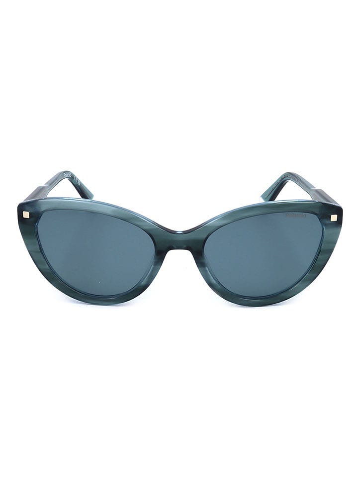 Polaroid Damskie okulary przeciwsłoneczne w kolorze niebieskim rozmiar: 54