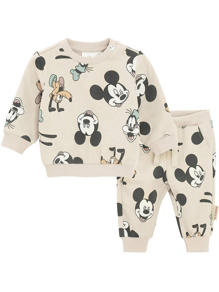 COOL CLUB 2-częściowy zestaw w kolorze beżowym rozmiar: 74