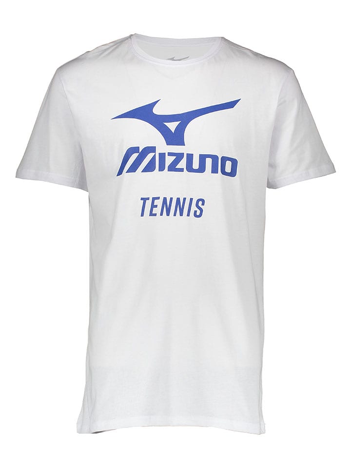 Mizuno Koszulka sportowa "Tennis Big MRB" w kolorze białym rozmiar: XL