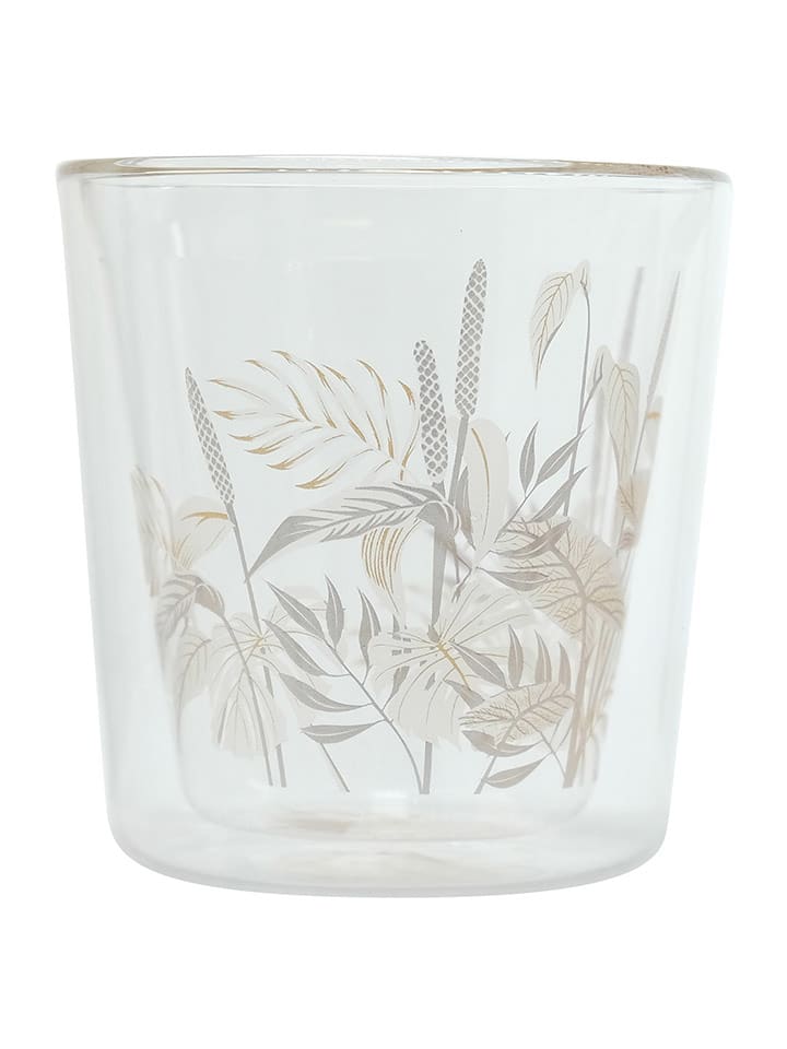 Eigenart Szklanka "Tropic Summer" w kolorze beżowo-szarym do herbaty - 250 ml rozmiar: onesize