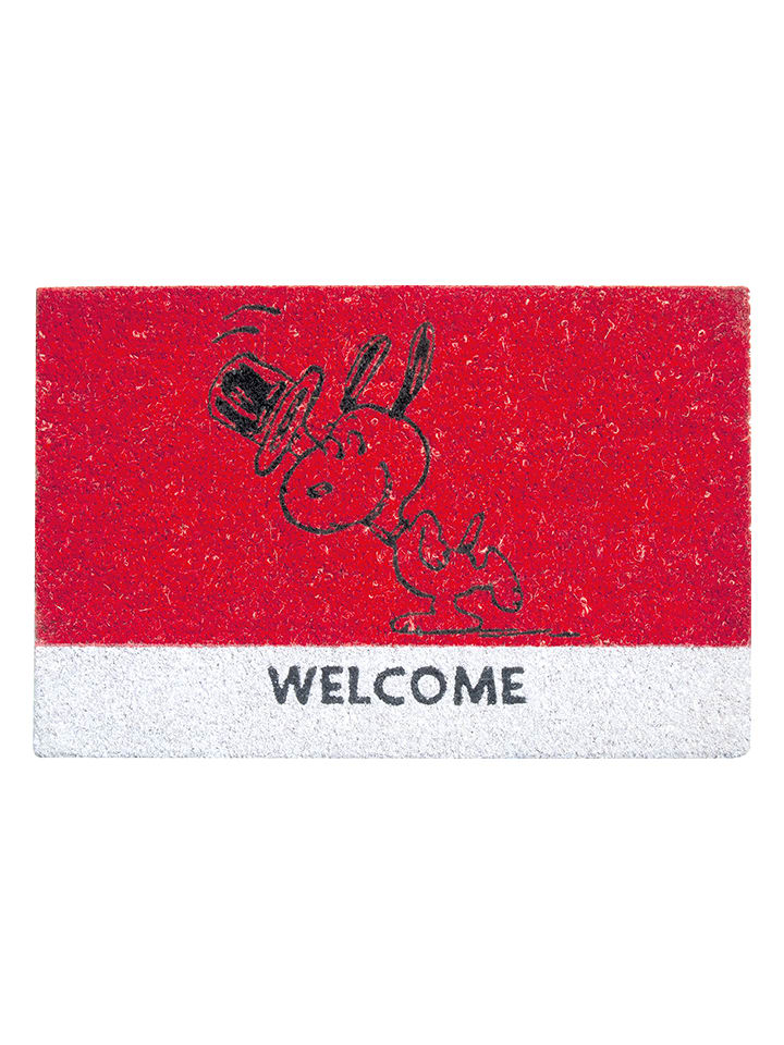 Trendy Kitchen by EXCÉLSA Wycieraczka "Peanuts" w kolorze czerwonym - 60 x 40 cm rozmiar: onesize