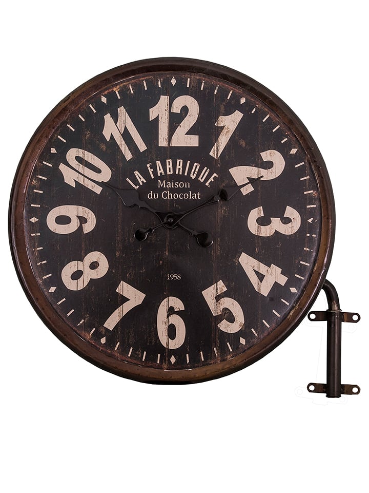 Anticline Zegar ścienny w kolorze brązowym - Ø 49 cm rozmiar: onesize