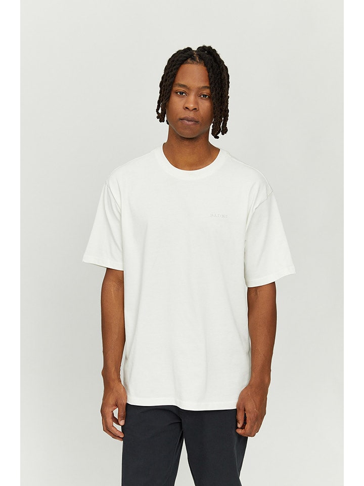 MAZINE Koszulka "Hanno" w kolorze białym rozmiar: S