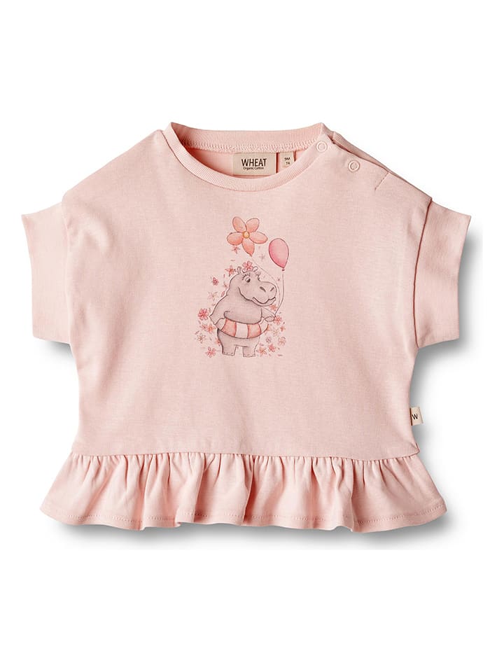 Wheat Koszulka "Lulu" w kolorze jasnoróżowym rozmiar: 68