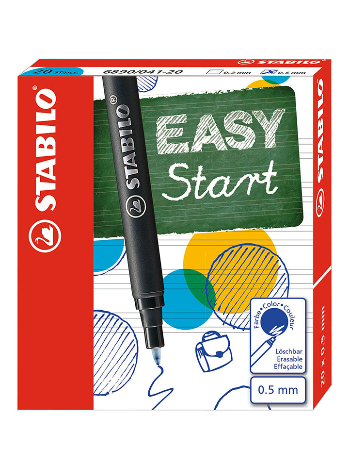 STABILO Wkłady atramentowe (20 szt.) "STABILO EASYoriginal Refill" w kolorze niebieskim rozmiar: onesize
