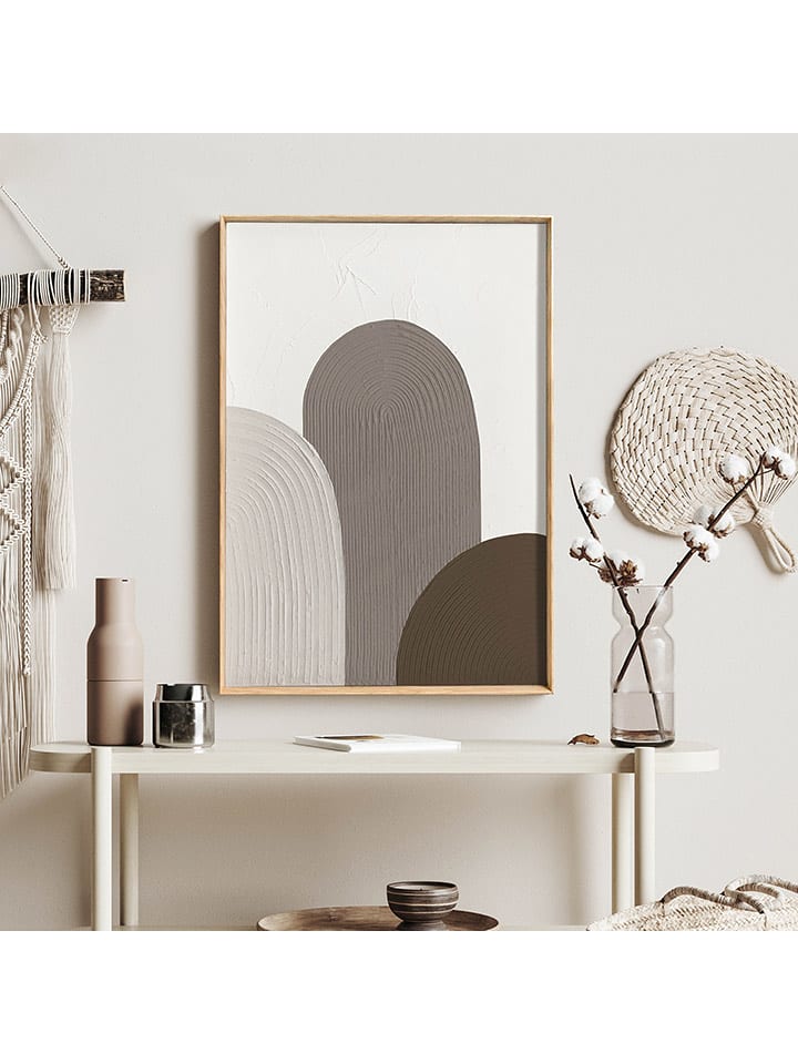 Orangewallz Obraz 3D "Arches" w ramce rozmiar: 50x70 cm