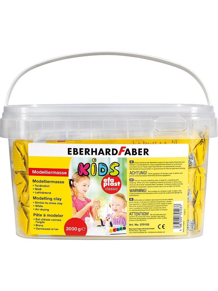 Eberhard Faber Masa "Efa plast" w kolorze białym do modelowania - 3 kg rozmiar: onesize