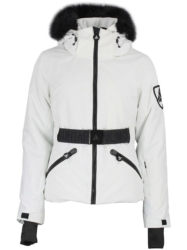 Peak Mountain Kurtka narciarska "Alcone" w kolorze białym rozmiar: M
