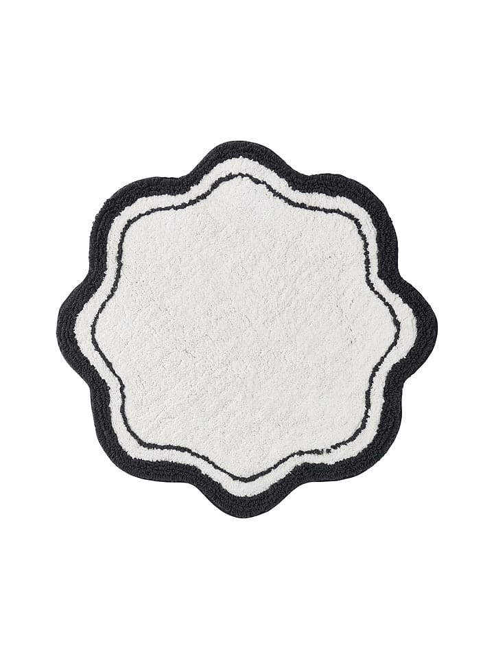 Ellos Home Dywanik łazienkowy ''Louie'' w kolorze biało-czarnym rozmiar: 60 cm