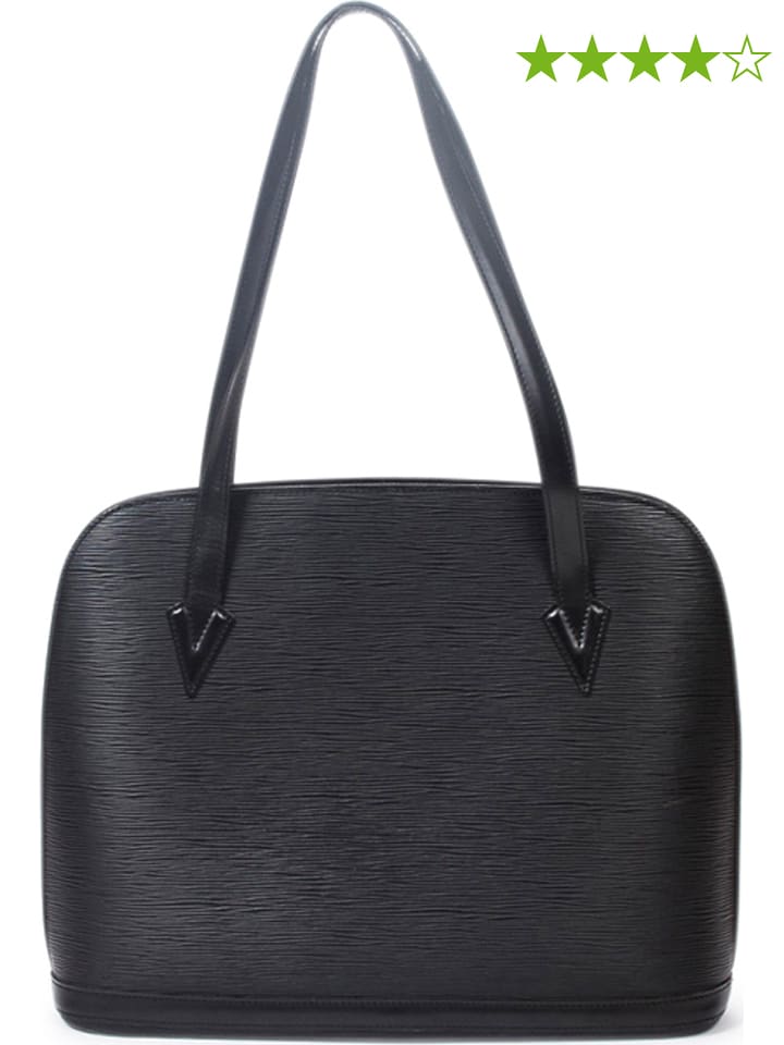 Louis Vuitton Skórzana torebka "Lussac" w kolorze czarnym - 38 x 30 x 10 cm rozmiar: onesize