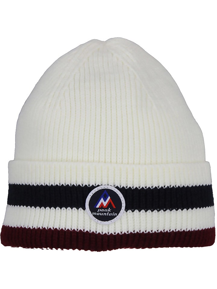 Peak Mountain Czapka "Mably" w kolorze kremowo-czarnym rozmiar: onesize