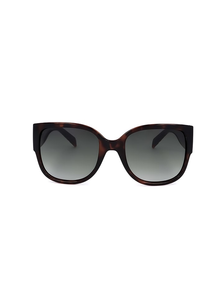 Karen Millen Damskie okulary przeciwsłoneczne w kolorze czarno-brązowym rozmiar: 57