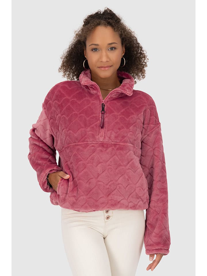 alife and kickin Bluza polarowa "Lilian" w kolorze różowym rozmiar: L