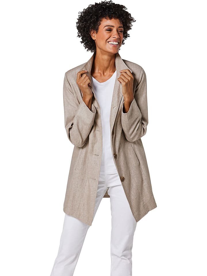 Heine Płaszcz przejściowy w kolorze beżowym rozmiar: 44