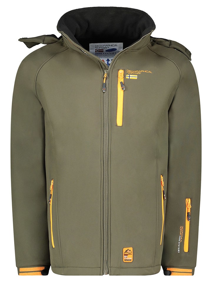 Geographical Norway Kurtka softshellowa "Ritchone" w kolorze khaki rozmiar: M
